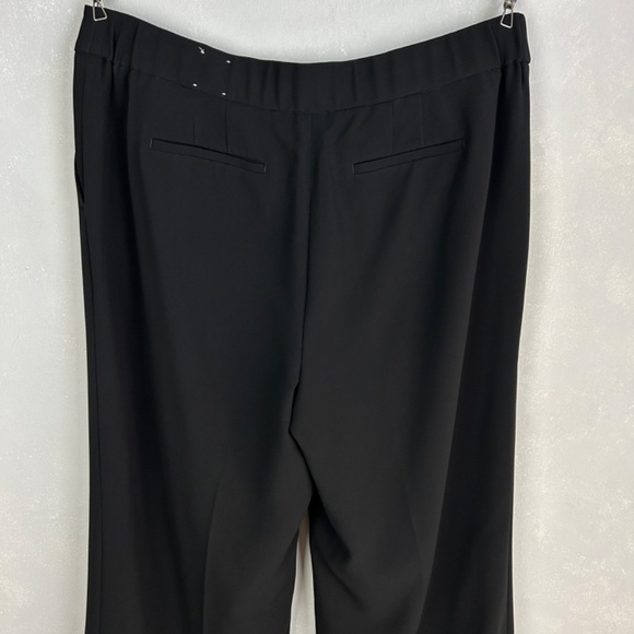 Talbots plus size 18 Easy travel wide leg pant black full length lined - Picture 6 of 10